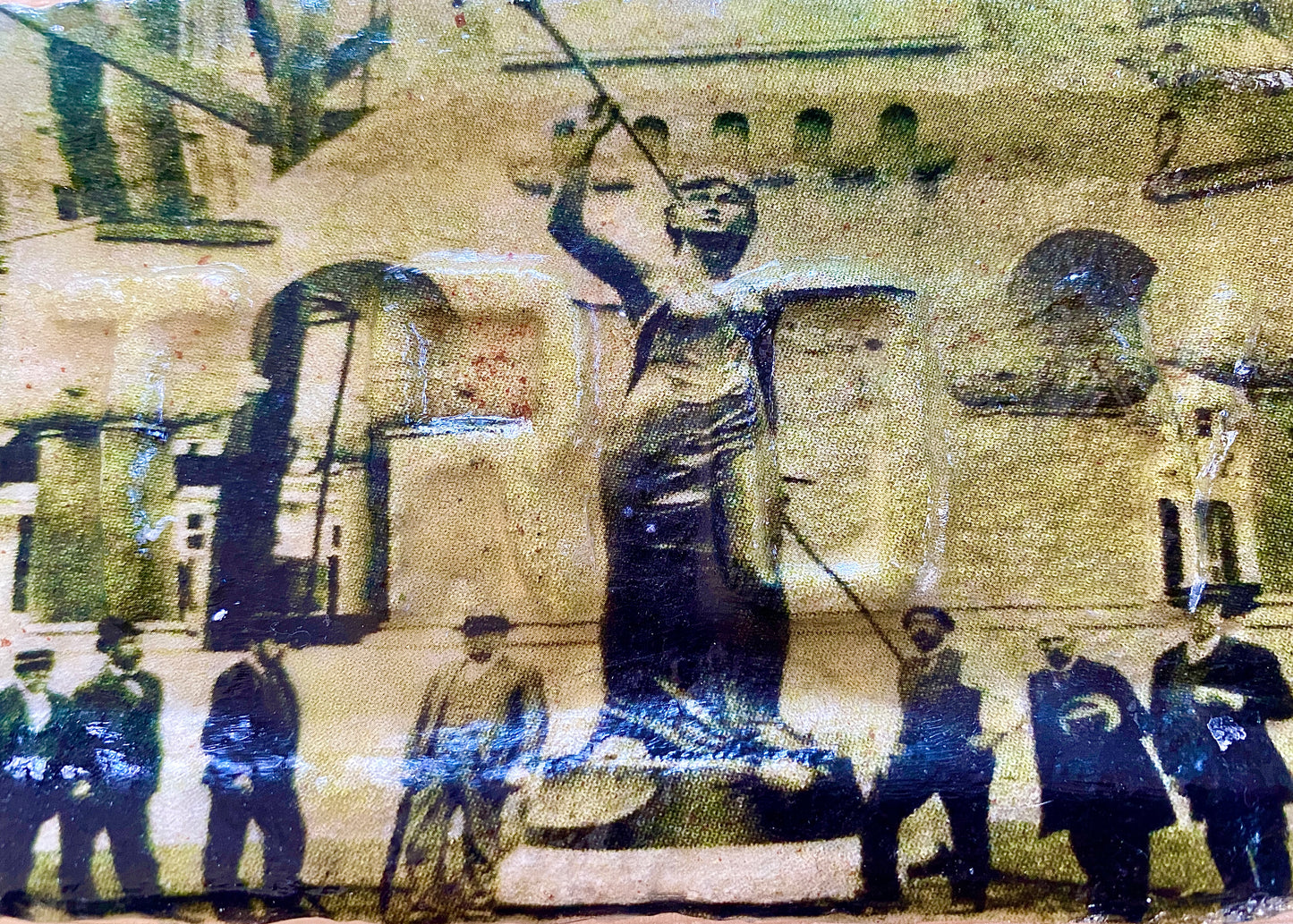 Monument Square Sons and Sailors memorial construction