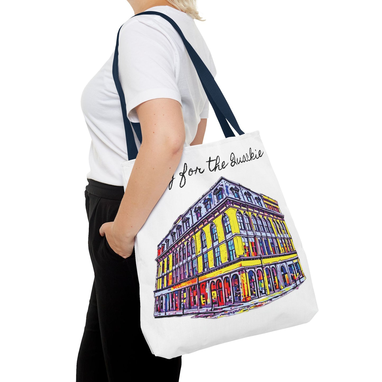 Wacky for the Quackie Tote Bag - featuring the lovely Quackenbush building