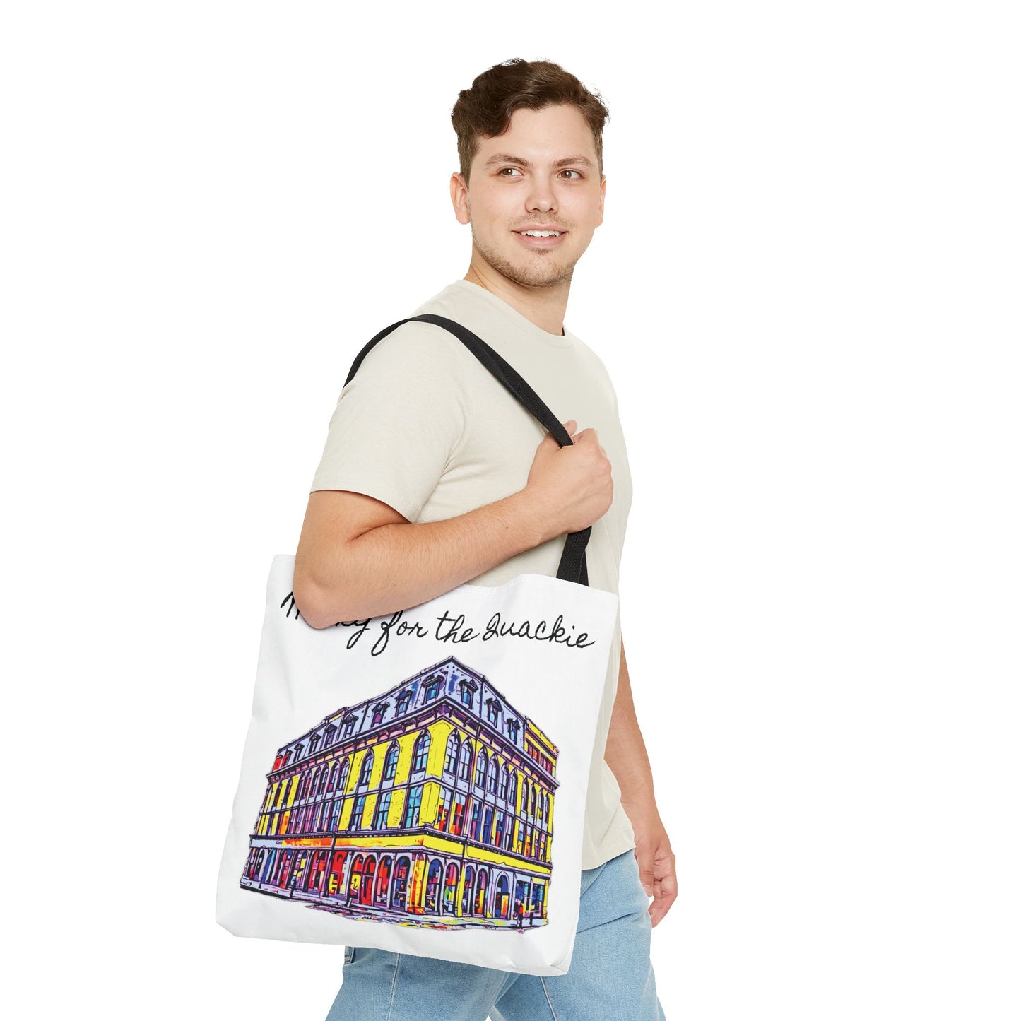 Wacky for the Quackie Tote Bag - featuring the lovely Quackenbush building