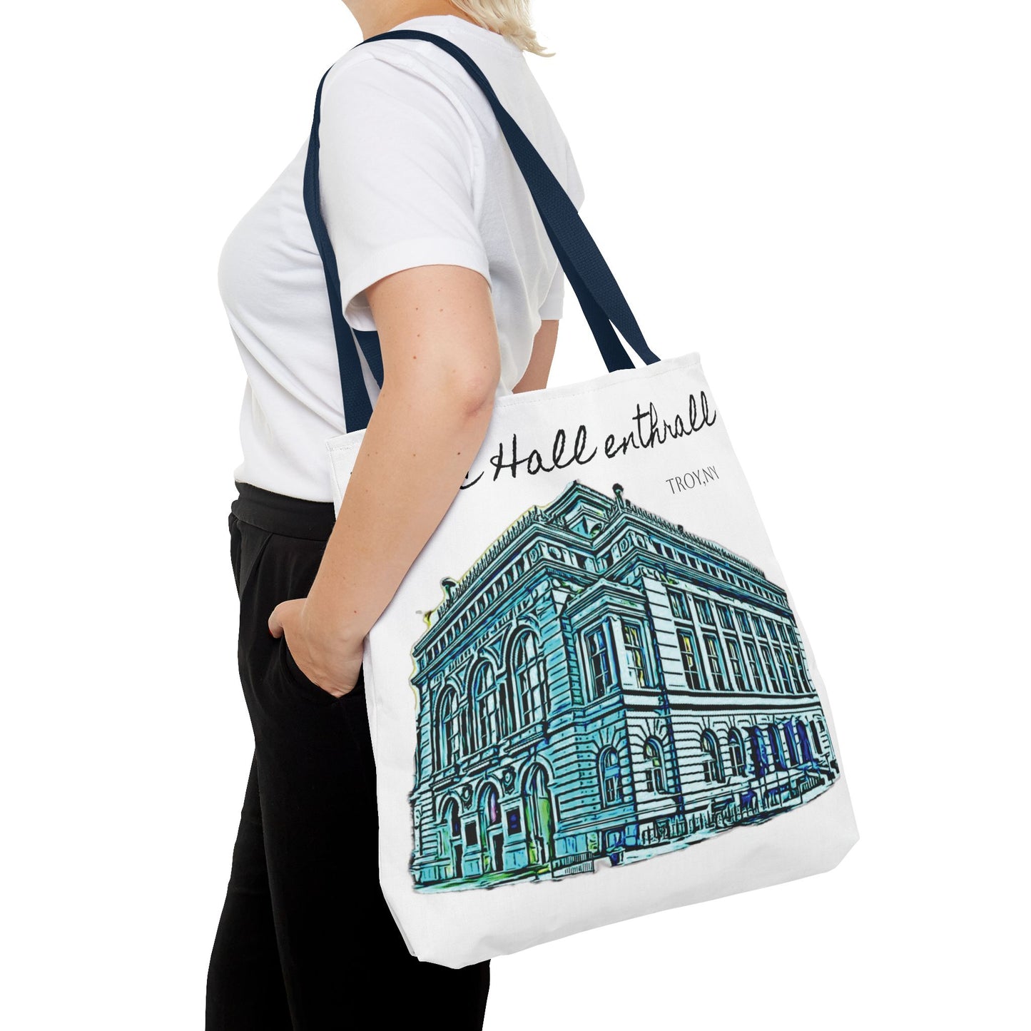 Music Hall Enthrall Tote Bag - Troy, NY Art on the go!