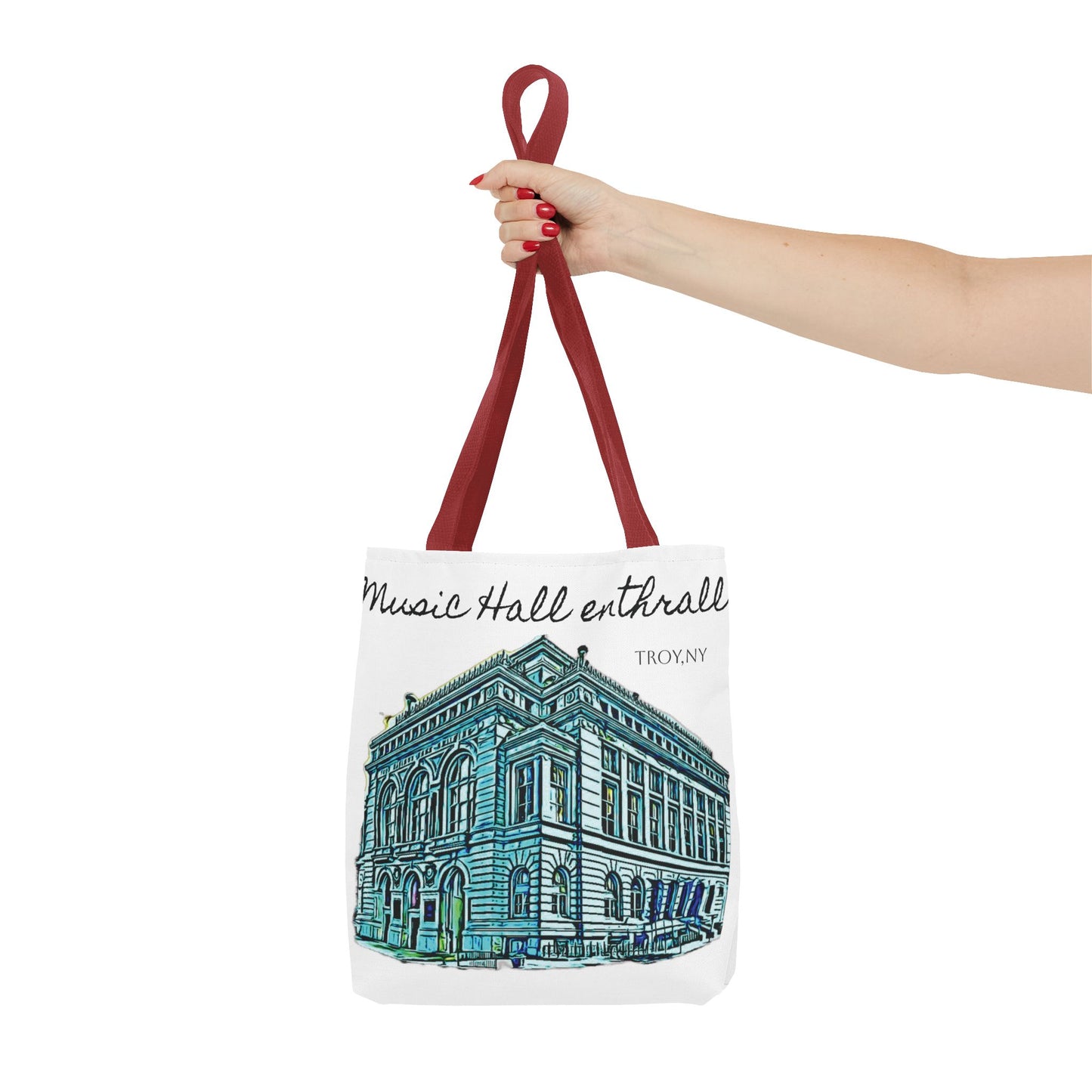 Music Hall Enthrall Tote Bag - Troy, NY Art on the go!