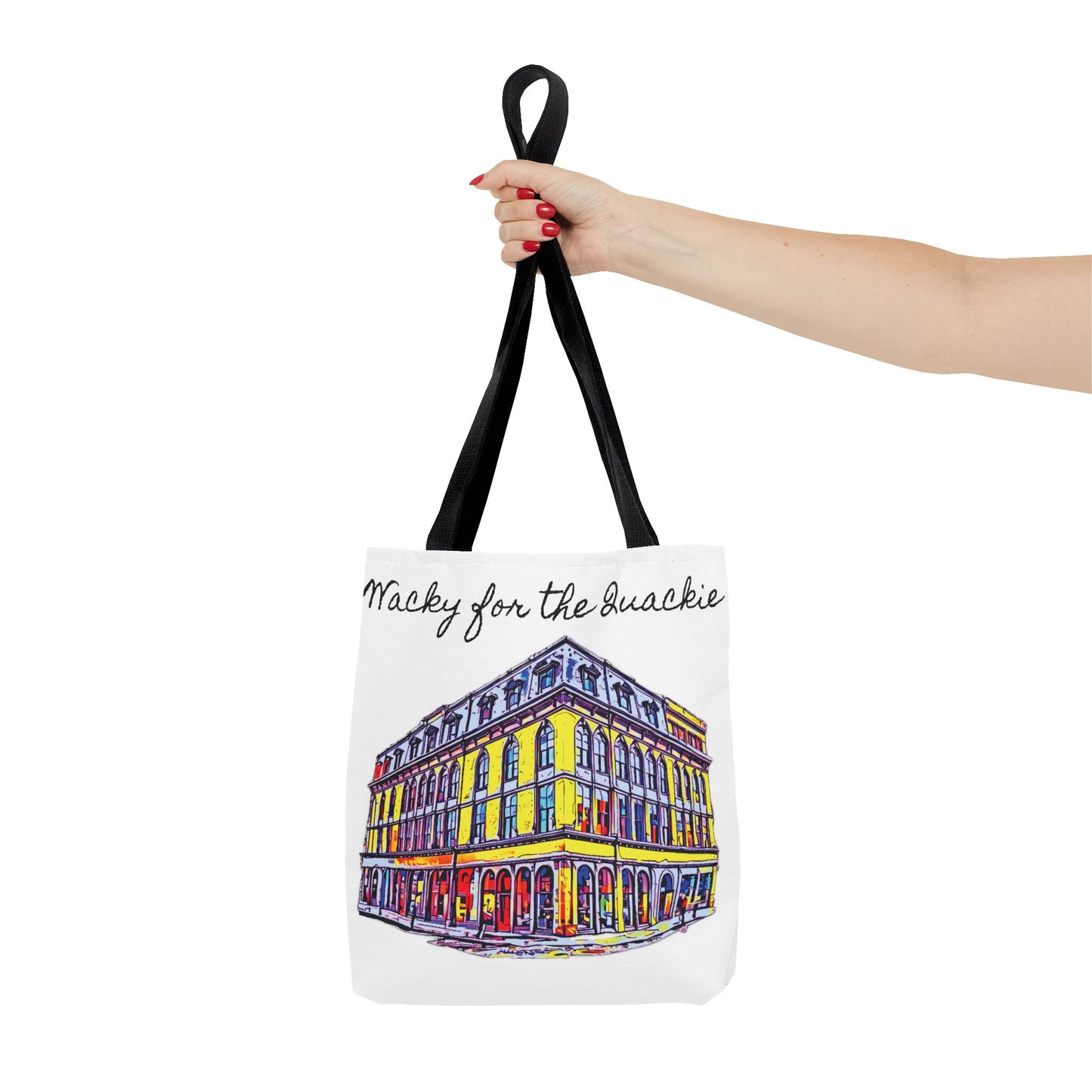 Wacky for the Quackie Tote Bag - featuring the lovely Quackenbush building