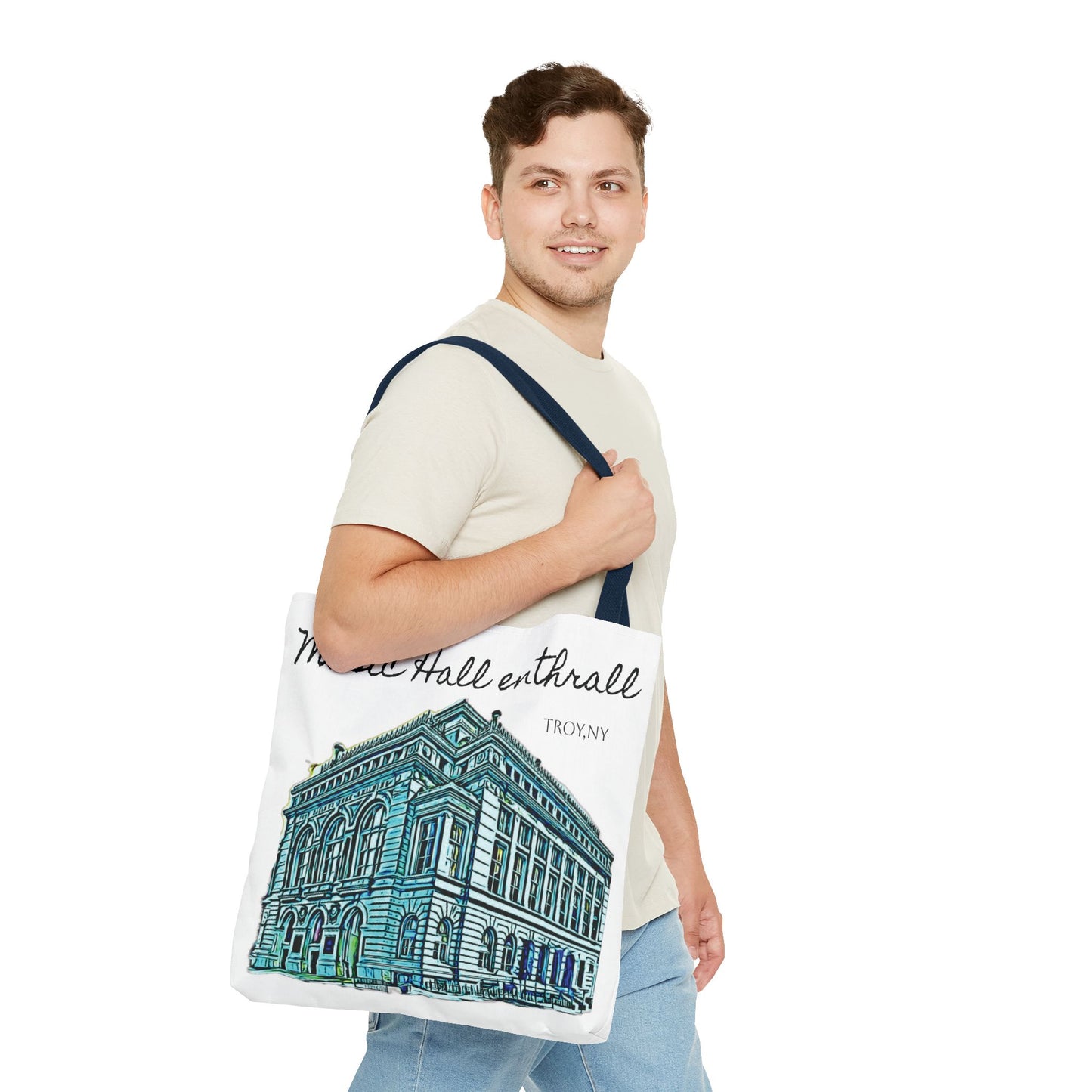 Music Hall Enthrall Tote Bag - Troy, NY Art on the go!