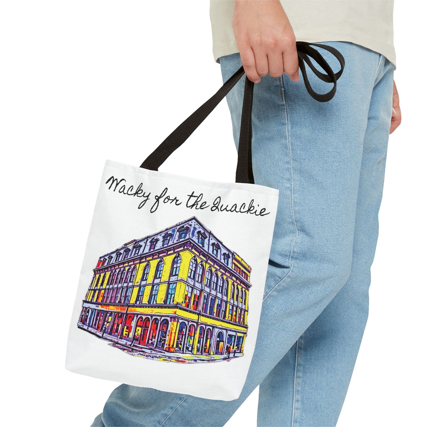 Wacky for the Quackie Tote Bag - featuring the lovely Quackenbush building