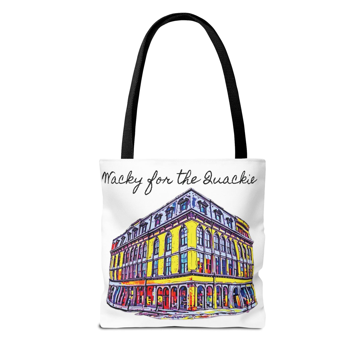 Wacky for the Quackie Tote Bag - featuring the lovely Quackenbush building