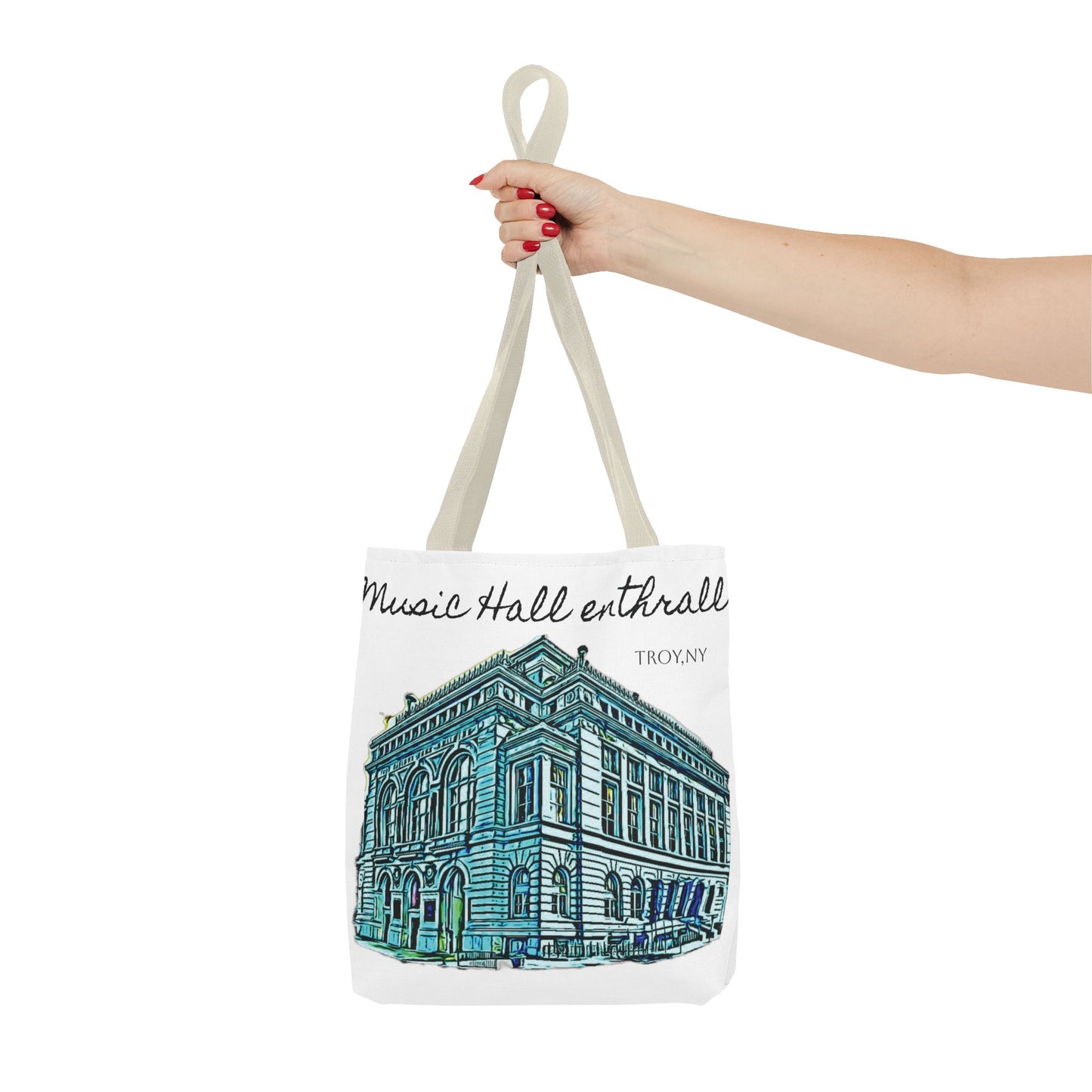 Music Hall Enthrall Tote Bag - Troy, NY Art on the go!