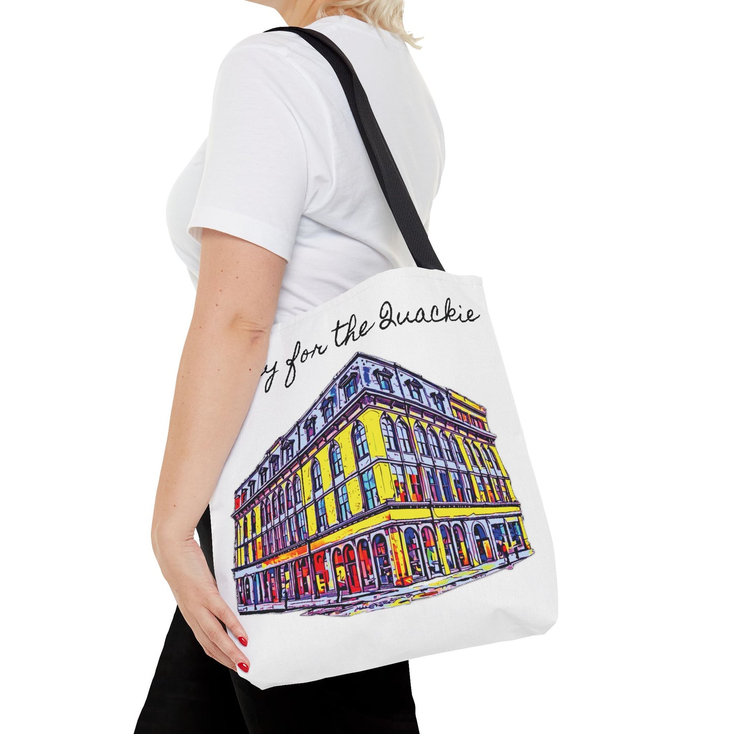 Wacky for the Quackie Tote Bag - featuring the lovely Quackenbush building