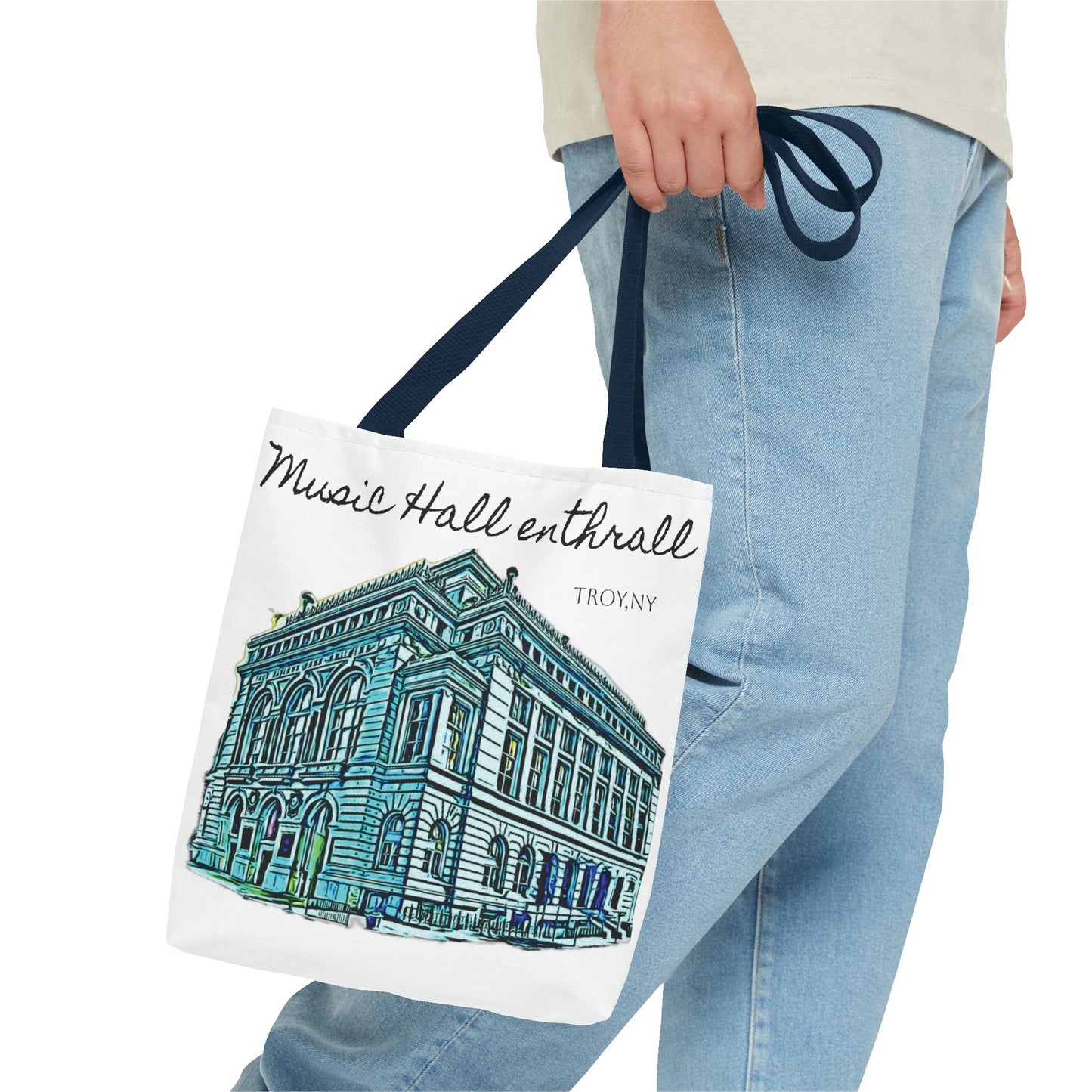 Music Hall Enthrall Tote Bag - Troy, NY Art on the go!