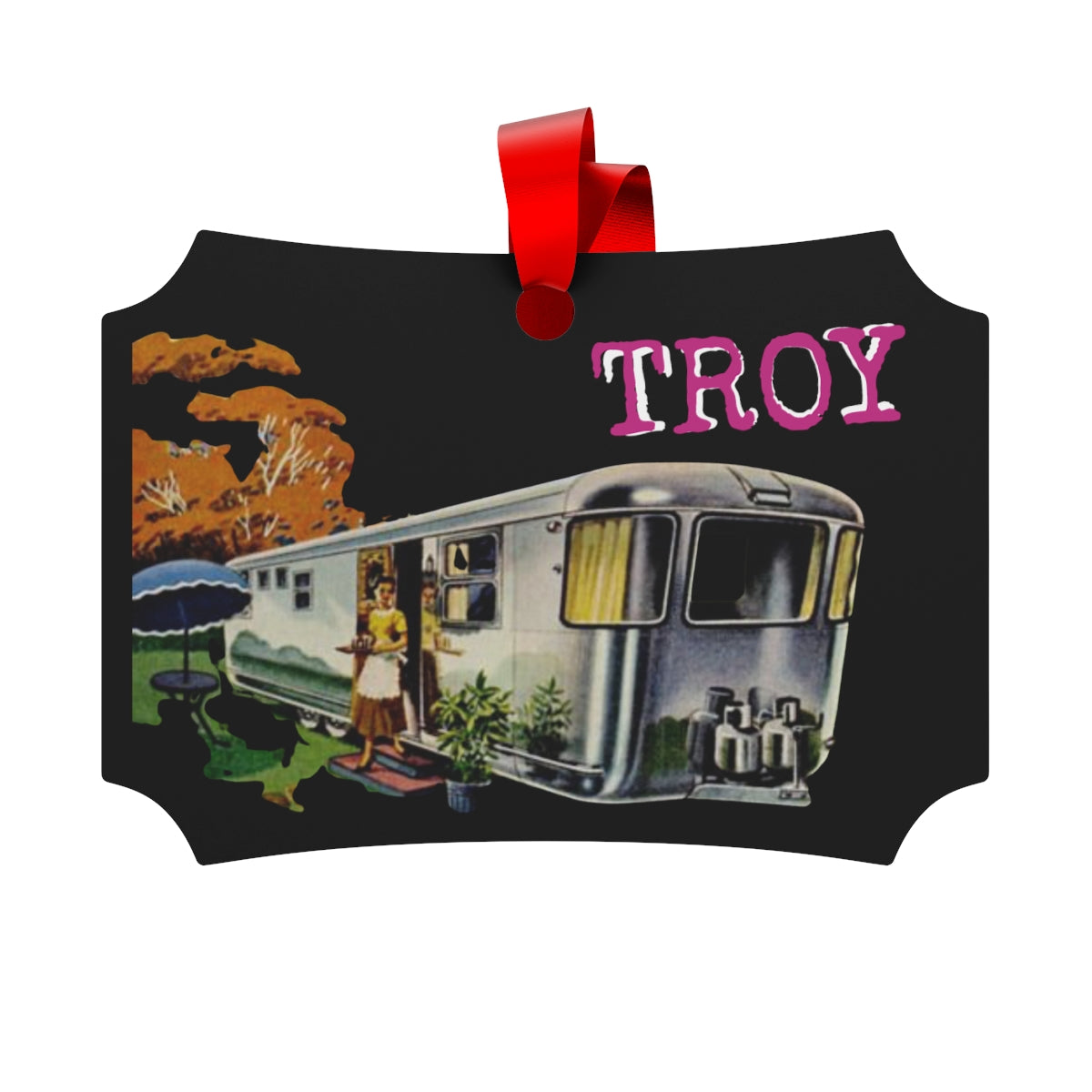 Trailer Troy Metallic Ornament