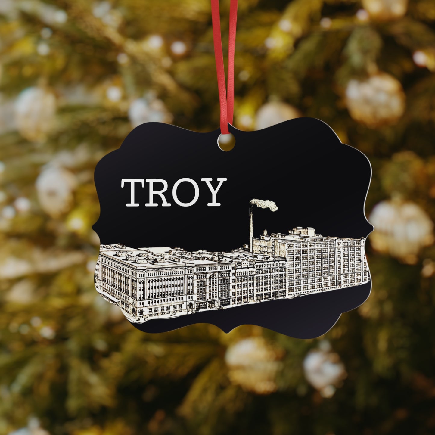 Cluett Peabody Troy Aluminum Ornament