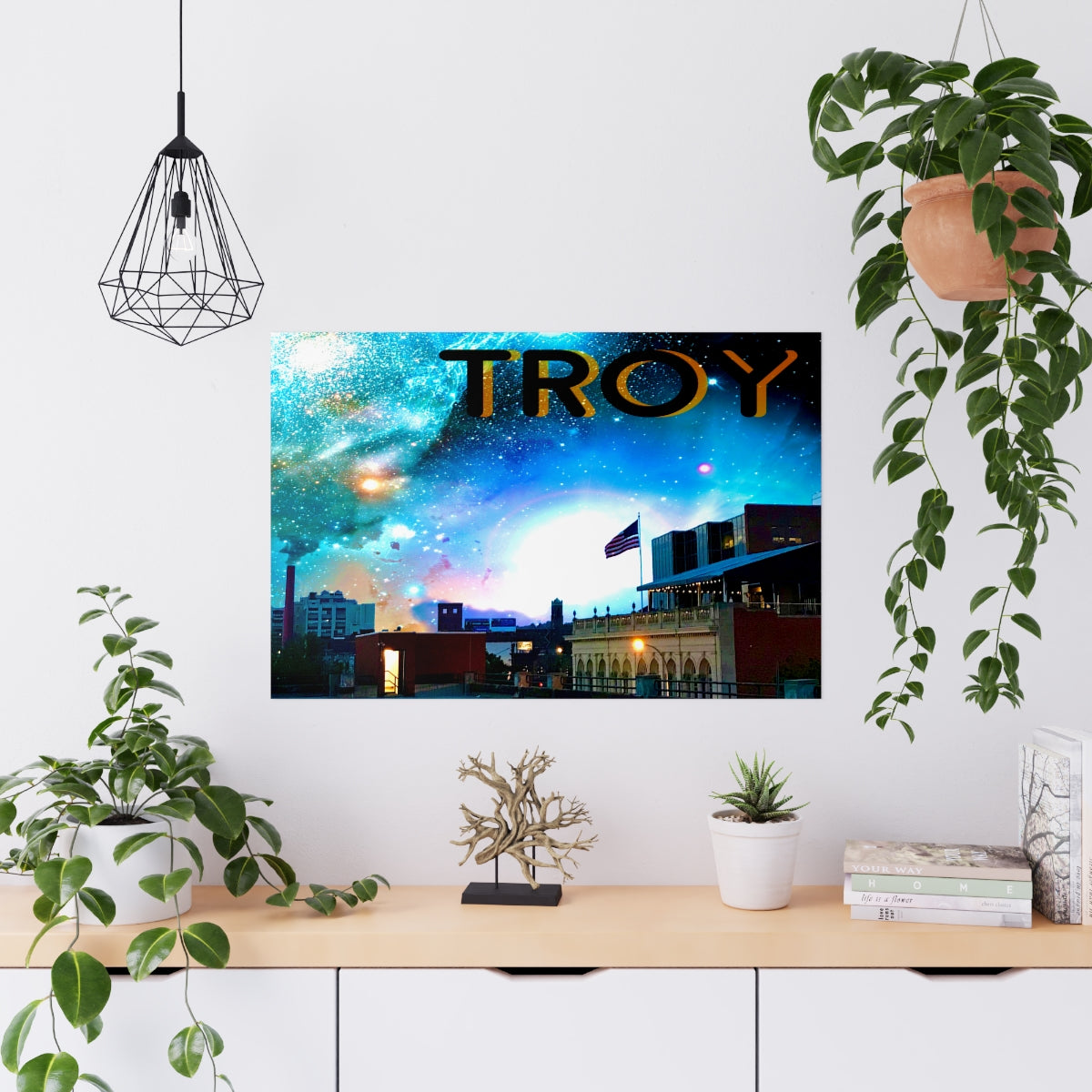 Troy Top of the Parking garage poster